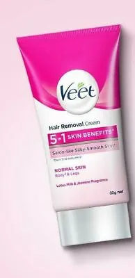 Veet Hair Removal Cream 5 In 1 Skin Benefits For Normal Skin Body& Legs 30g • $9.88