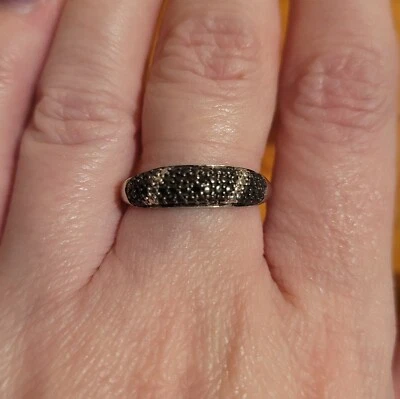 £25 • Buy Black Diamond Sterling Silver Ring