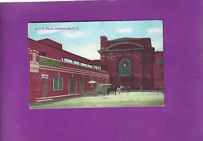 N.Y.C. Railroad Depot. Schenectedy NY   Postcard • $14.75