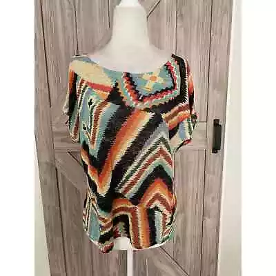 Lauren Ralph Lauren Large Tribal Print Top • $25