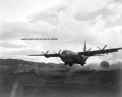 U.S. Air Force Lockheed C-130B Hercules Delivering 8 X 10  Vietnam War Photo #58 • $7.43