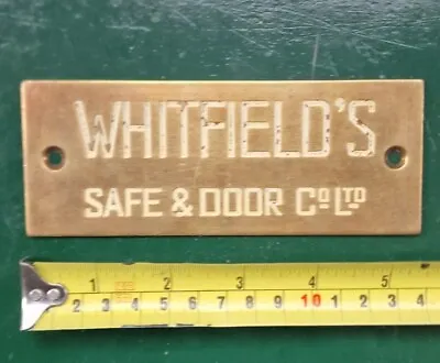 £18.99 • Buy Safe Plaque Safe Plate Whitfield 