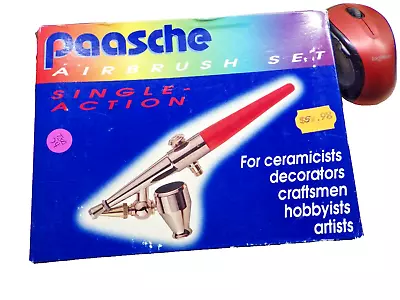 PAASCHE AIRBRUSH TYPE H SET Vintage BOX + ACCESSORIES MADE IN USA TOOL • $9.99