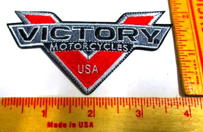 Victory Motorcycle Patch Vintage Biker Vest Collectible Pinback Memorabilia • $8.45