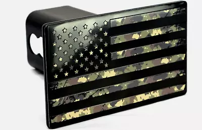 Car Hitch Cover Plug Cap Trailer Tow Receiver 2  USA Flag Military For Ford • $67.99