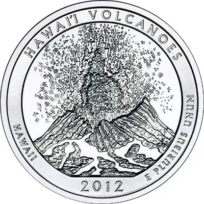 2012 5 Oz America The Beautiful ATB Hawaii Volcanoes Silver Coin • $353.39