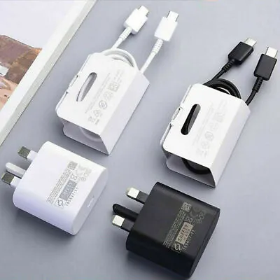 Genuine 25W Super Fast Charger For Samsung Galaxy Z FOLD 3 Z FOLD 4 Z FLIP 4 • £12.30