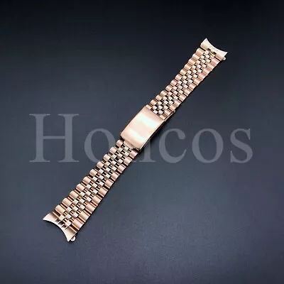 13-22MM President Jubilee Watch Band Bracelet Fits For Rolex Stainless Rose Gold • $20.99