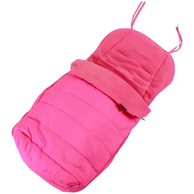 Luxury Padded Footmuff Liner - Raspberry Pink Fit Maclaren Quest Triumph Techno • £10.45