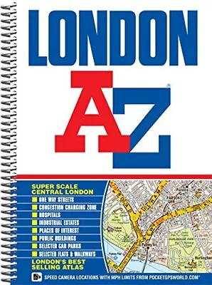 London Street Atlas (spiral) (A-Z Street... By Geographers A-Z Map  Spiral Bound • £3.76