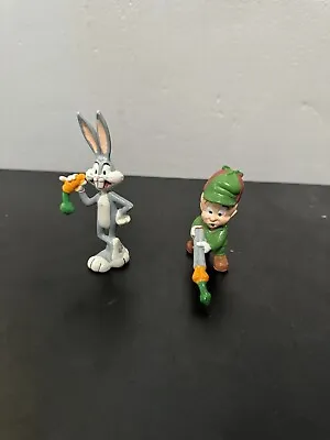 1988 Applause Warner Bros Elmer Fudd & Bugs Bunny PVC Figures  • $18