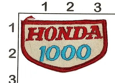 3  Honda 1000 Motorcycle Embroidered Red White Blue Patch Upcycle Costume • $7.93