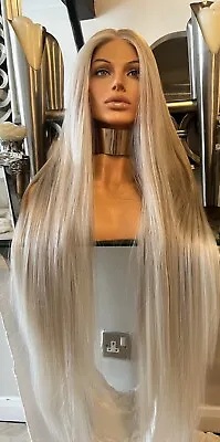Blonde Lace Front Wig  KIM K Lace Front Luxury Hair Transparent Lace Centre Part • £90