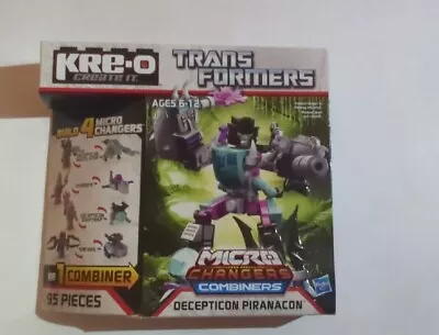 Transformers Kre-o Hasbros  Micro-Changers Combiners Decepticion Piranacon *new* • $44.99