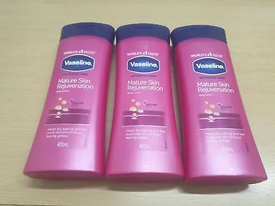 Vaseline Intensive Care Body Lotion Mature Skin Rejuvenation 400ml X3 £15.39 • £15.39