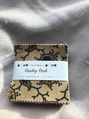 Moda Paisley Park Quilting  MINI CHARM PACK 42- 2 1/2  Squares • $4.95