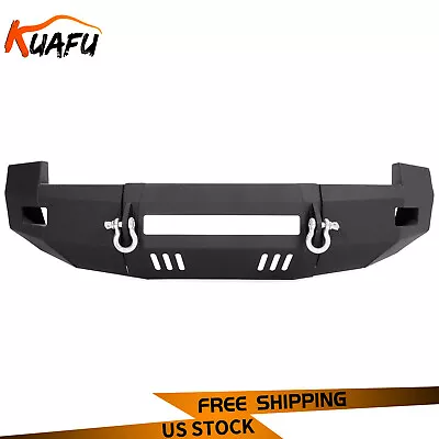 KUAFU Powder Coated Steel Front Bumper For 2007-10 Chevrolet Silverado 2500 3500 • $472.99