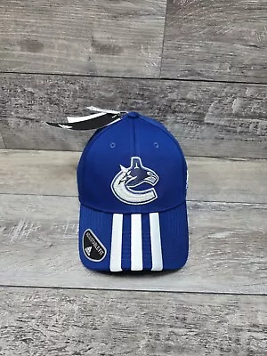 Vancouver Canucks Adidas Mens Hat Cap Strapback Adjustable Adult Blue White • $16.07