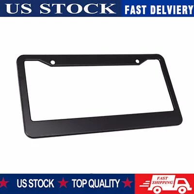 1Pcs Black Metal License Plate Frame Tag Cover Screw Caps Stainless Steel New • $4.15