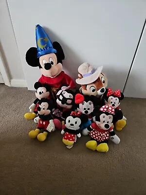 9 Mickey Mouse And Friends Plush Soft Toys Bundle. Minnie Mouse. Chip. Disney.  • £19.99