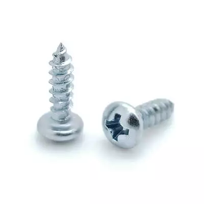 500 Qty #6 X 1/2  Zinc Phillips Pan Head Wood Screws (BCP386) • $13.99