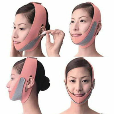 $9.94 • Buy Anti Wrinkle Half Lift V Face Line Slim Slimming Up Cheek Mask Strap Belt Band