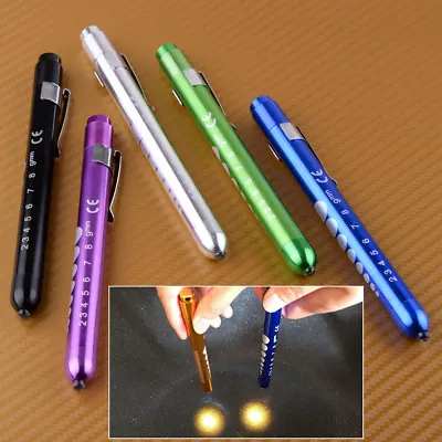 £3.60 • Buy LED Penlight Pen Light Torch With Pupil Gauge Emergency Medical Doctor Nurse