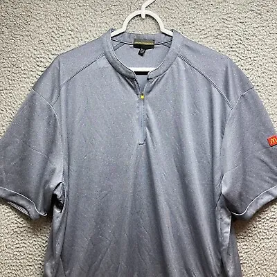 McDonalds Apparel Collection Mens Shirt XL Quarter Zip Employee Uniform Work • $11.19