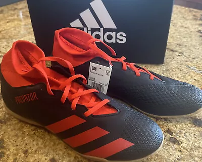 Adidas’s Predator 10.5 Mens Red Black Soccer Turf Shoes EE9583 • $39.99