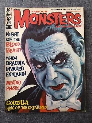 Famous Monsters Of Filmland Issue 35 Vintage Horror Warren Magazine 1965 • £12.99