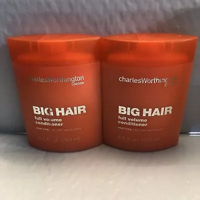 2x CharlesWorthington Big Hair Full Volume Conditioner 8.5fl Each Discontinued • $49.98