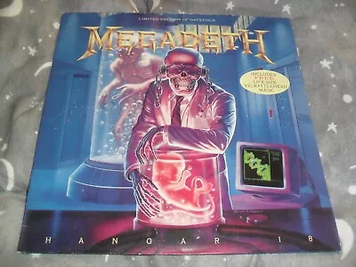 Megadeth -hangar 18- Very Hard To Find 12  Ep Vinyl First Press 1991 Uk Mask Nm • £26.99