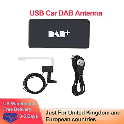 Car DAB+ Digital Radio Receiver + DAB Box USB Connecting Antenna For Android  • £37.99