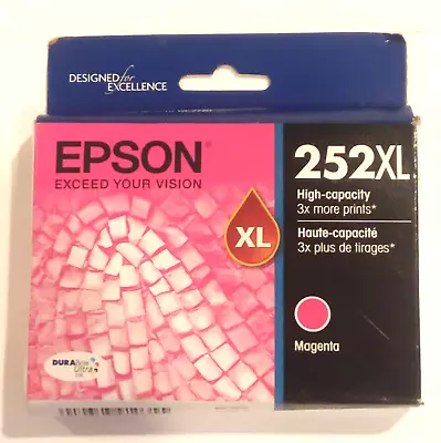 Genuine Epson 252XLMagenta Ink Cartridge High Yield T252XL320 NEW 02/2023 • $19.99