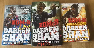 ZOM-B  Book Bundle Underground & City By Darren Shan Hardback X 1 Paperback X 2. • £3.99