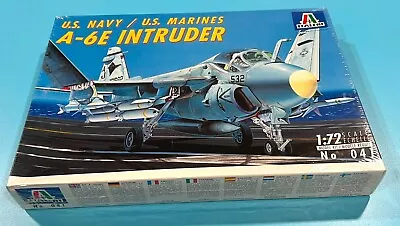 Italeri. U.s. Navy / U.s. Marines A-6e Intruder. 1/72 Scale. Kit #041 • $5