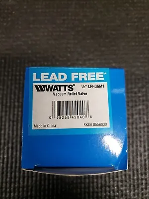 $25 • Buy Watts LFN36M1 1/2  Lead Free Vacuum Relief Valve