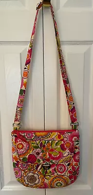 Vera Bradley Clementine Shoulder Bag Pink Floral Matching Wristlet Wallet • $24.50