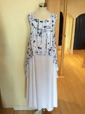 Eden Rock Dress Size XS BNWT Blue And White Linen RRP £120 Now £54 • £54