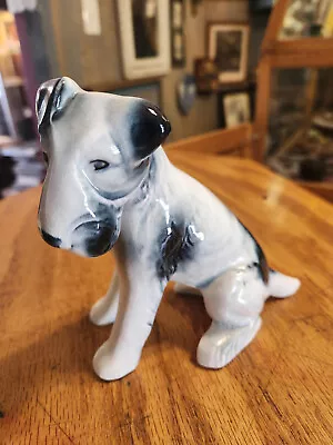 Vintage Pfeffer Gotha Schnauzer Dog 6  Porcelain Figurine • $11.95