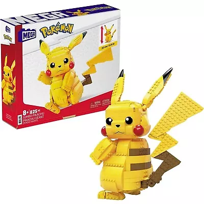 Mega Constux Pokemon Jumbo Pikachu 806 Pieces 806 Pieces 32cm Age 8+ New Fvk81 • $89.95