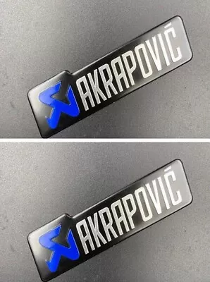 2pcs AKRAPOVIC Aluminium Heat-resistant Motorcycle Exhaust Pipes Sticker Decal • $6.64