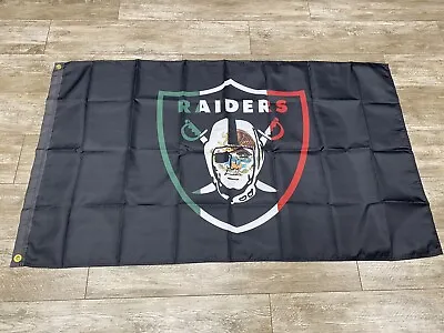 Las Vegas Raiders Mexico Flag - 3x5 Ft - Flag Bandera Oakland Los Angeles LA • $19.88