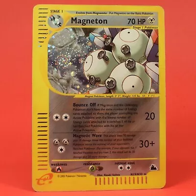 Pokemon TCG English Card EReader Skyridge Set Magneton H19/H32 Holo Rare • $82