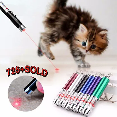 2IN1 Cat Toy Pointer Laser LED Pointer Red Pen Laser Interactive Training Light • $7.49