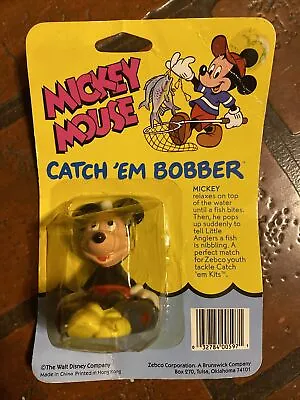 NOS Mickey Mouse Catch ‘em Bobber Zebco Tackle Catch Em Kits • $27