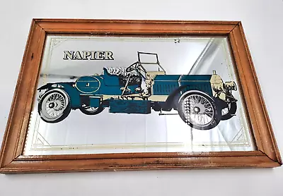 Napier Classic Car Glass Mirror Green 33.5cm X 23.5cm T2920 C3631 • £9.99