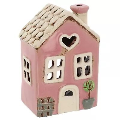 Village Pottery Ceramic Tealight Holder Pretty Garden Floral House Collection • £16.99