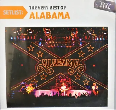 ALABAMA Very Best Of  Set List NEW! CD Live 12 Greatest Hits Roll On Tennesse • $12.88