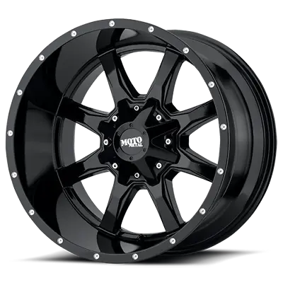 4 New  Gloss Black With Milled Lip Moto Metal  Mo970 18x10 8-170  (109819) • $792